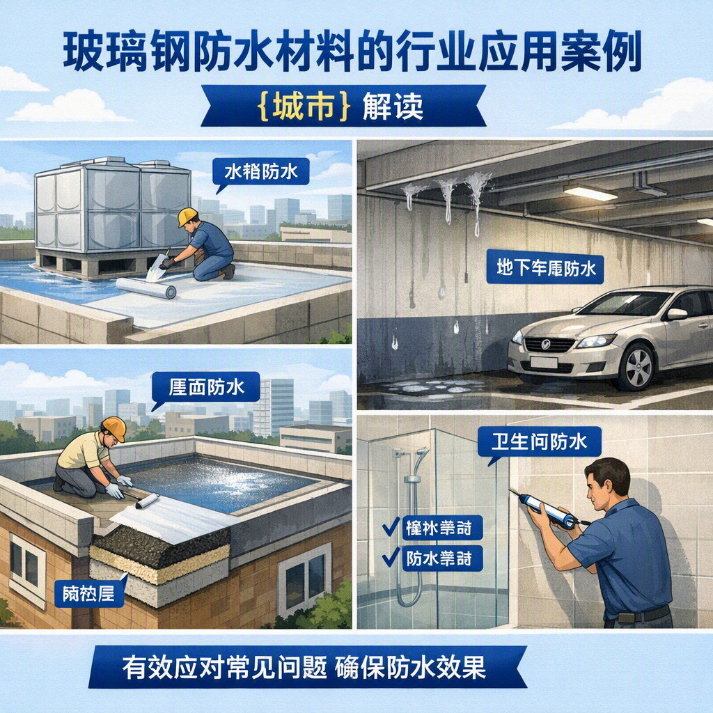 玻璃钢防水材料的行业应用案例,临汾解读